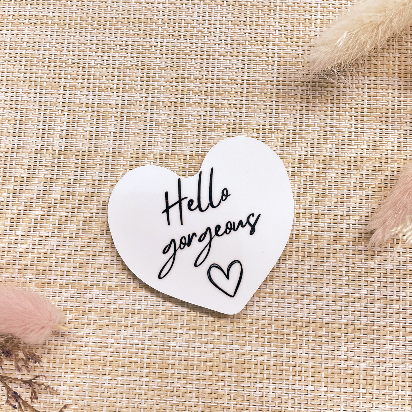 Hart magneet 'Hello gorgeous'