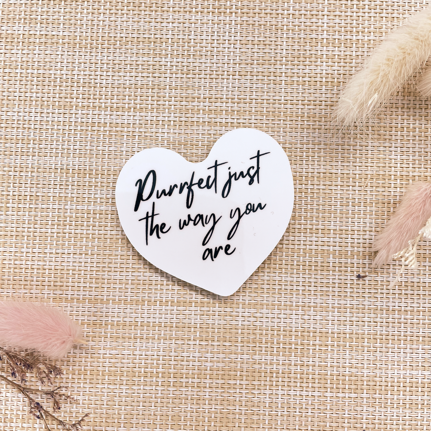 Hart magneet 'Purrfect just the way you are'