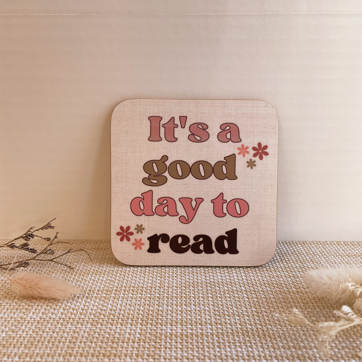 Onderzetter 'It's a good day to read'